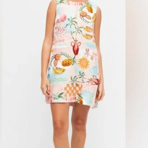 Anthropologie Paper Heart | Summer Haze Mini Dress | L | EUC - Picture 2 of 11